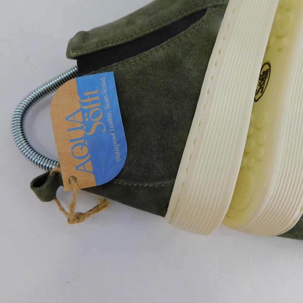 Sofft Women's Army Green Suede Britton Chelsea Waterproof Leather Size 6 New - Picture 6 of 11